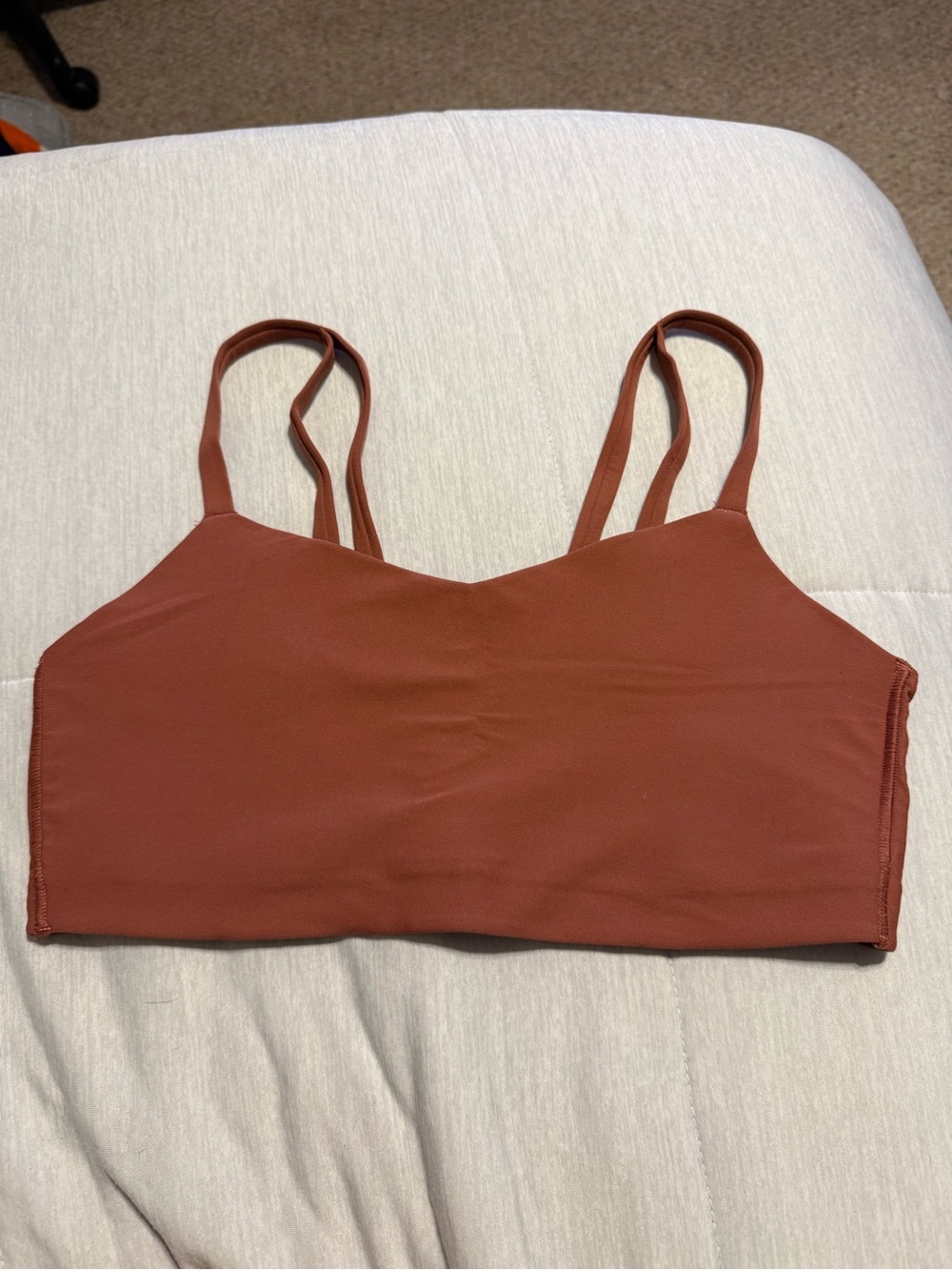 Target Double-Strap Sports Bralette in Rust Brown